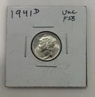 uncirculated 1941-D Mercury dime with Full Split Bands (FSB/FB)!!