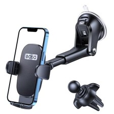 3-in-1 Car Phone Mount for Dashboard, Windshield  Air Vent   Strong Black