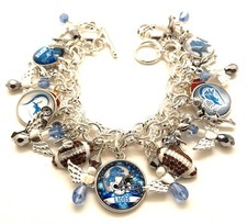 Detroit Lions NEW iTEM Premium Custom Made Charm Bracelet. FREE SHIPPING.