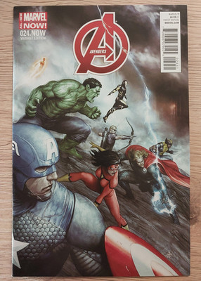 Avengers (2012) #24.NOW Marvel Comic 2014 1:75 ALESSIO Variant Cover B4P3