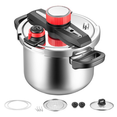 #ad Uimoso 6.3Qt Stainless Steel Pressure Cooker with Steaming Rack $54.27