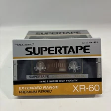 4 REALISTIC SUPERTAPE XR-60 NORMAL BIAS TYPE I BLANK SEALED CASSETTE TAPES