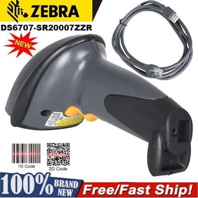 Symbol Motorola DS6707 Handheld Barcode Scanner DS6707-SR20007ZZR w/ USB Cable
