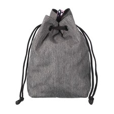 Drawstring Camera Bag, 5.91"x3.94"x8.27" Camera Bag with Camera Straps, Gray