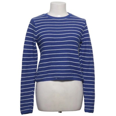 Mango, Strickpullover, Größe: XS, Blau/Weiß, Acryl/Baumwolle, Streifen #W7G
