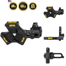 Archery Arrow Rest V-Shaped Whisker Biscuit Durable Aluminum Black