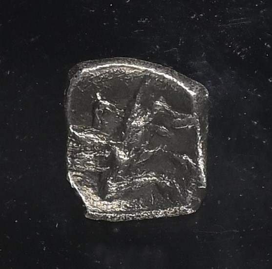 CILICIA Wolf & Deity NGC 400BC Unknown Mint Silver Ancient Greek Obol Coin D629