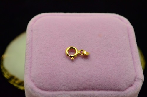 14K Yellow Gold Spring Ring Clasp 6.0mm 0.2g