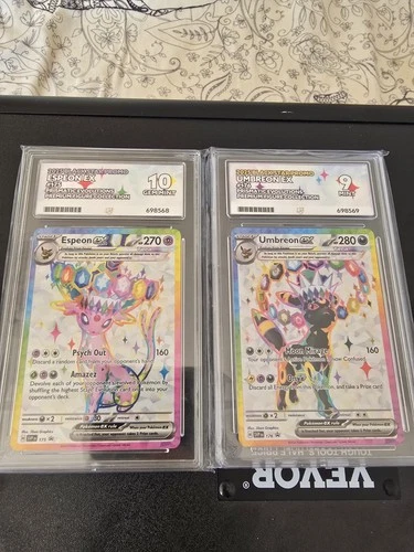 Umbreon EX 176 Promo Card Ace 9 + Espeon ex 175 Ace 10