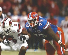 FLORIDA GATORS SHARRIF FLOYD SIGNED 8X10 PHOTO W/COA UF NFL DRAFT A