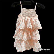 Carter&rsquo;s Girls Seahorse Layered Strap Dress Sz 6