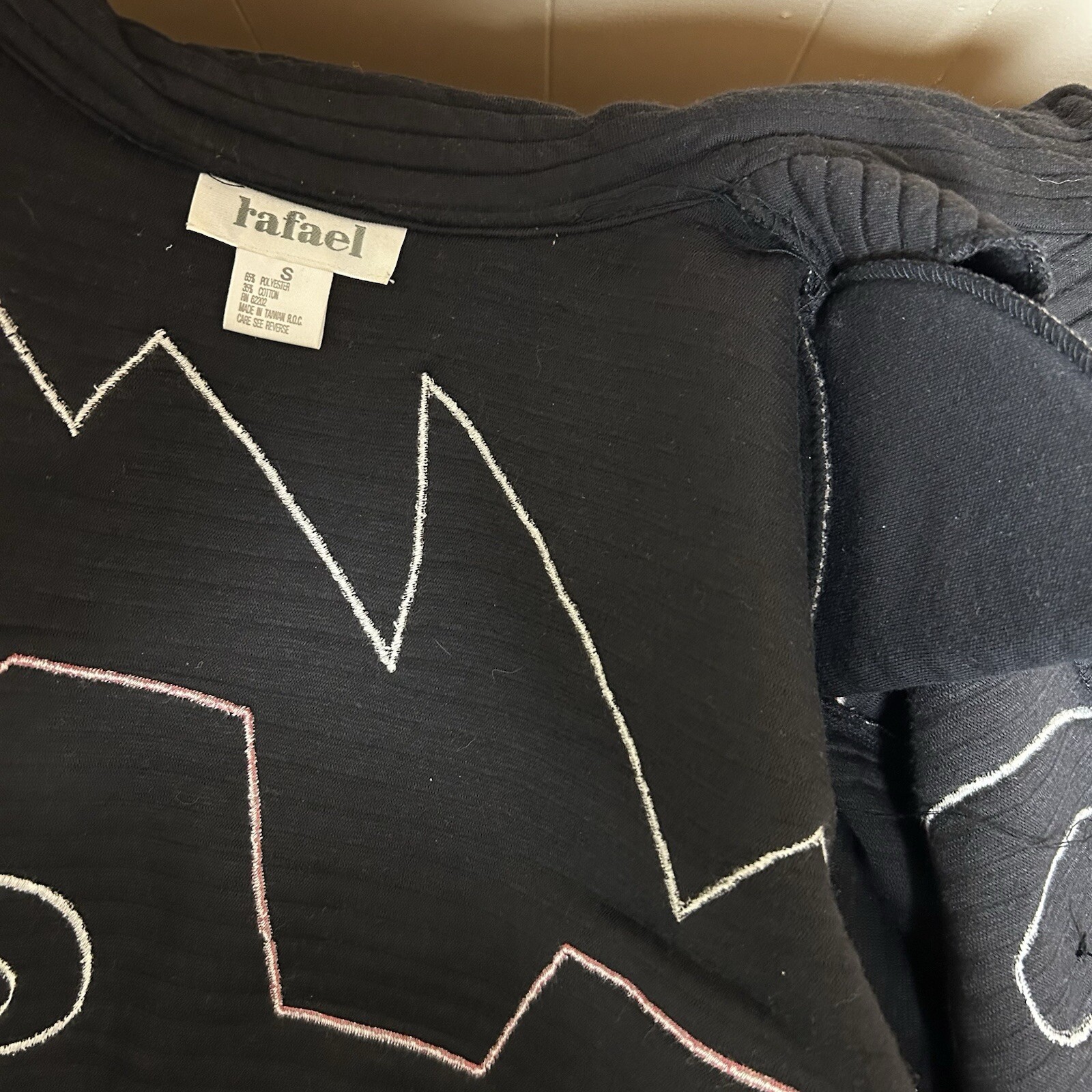 Western Patchwork Jacket Vtg Size Small Oversized… - image 13