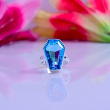 Wonderful London Blue Topaz Gemstone 925 Sterling Silver Handmade Ring All Size