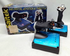 Saitek X45 Digital Joystick & Throttle Flight Controller in Box (Needs Work)