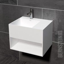 Design Waschbecken Wand Waschtisch Waschtisch Mineralguss Stein weiß matt PB2158