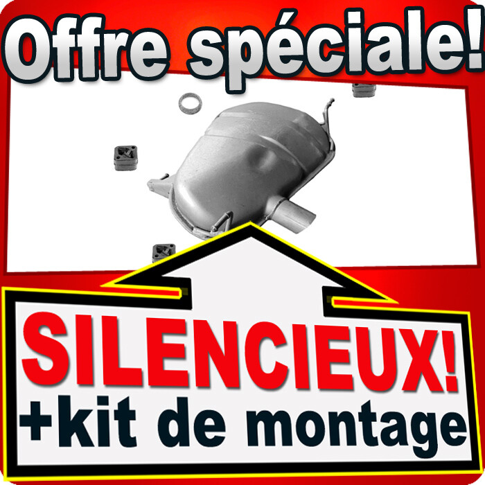 Silencieux arriere en acier alumine pour BMW E87 116i 118i 120i