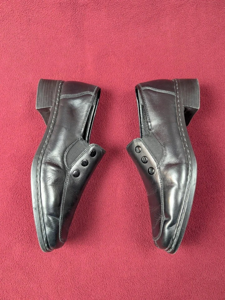 Rieker Zapatos Antiestrés Talla 10 Casual Cuero Negro Foto 2 de 4