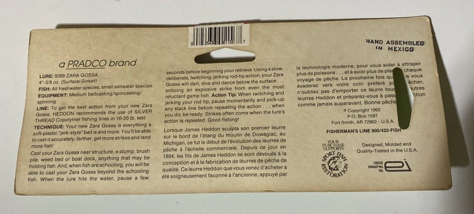 Vintage Heddon Zara Gossa Firetiger Foto 3 de 3