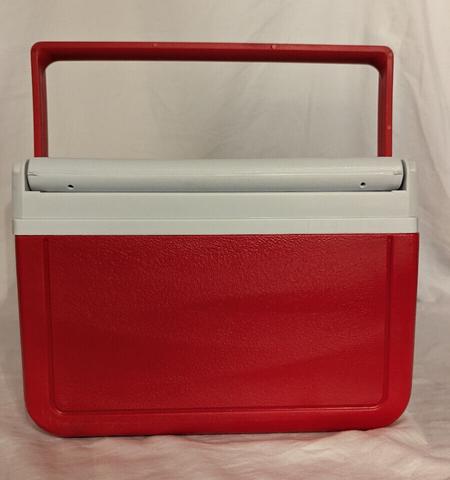 COLEMAN FlipLid 5 QT Red Personal COOLER Lunch Box 6 Pack Ice Chest USA