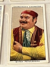 Churchman Tabacco Card sigaretta 1938 Imperiale in città stasera zingaro Petulengro