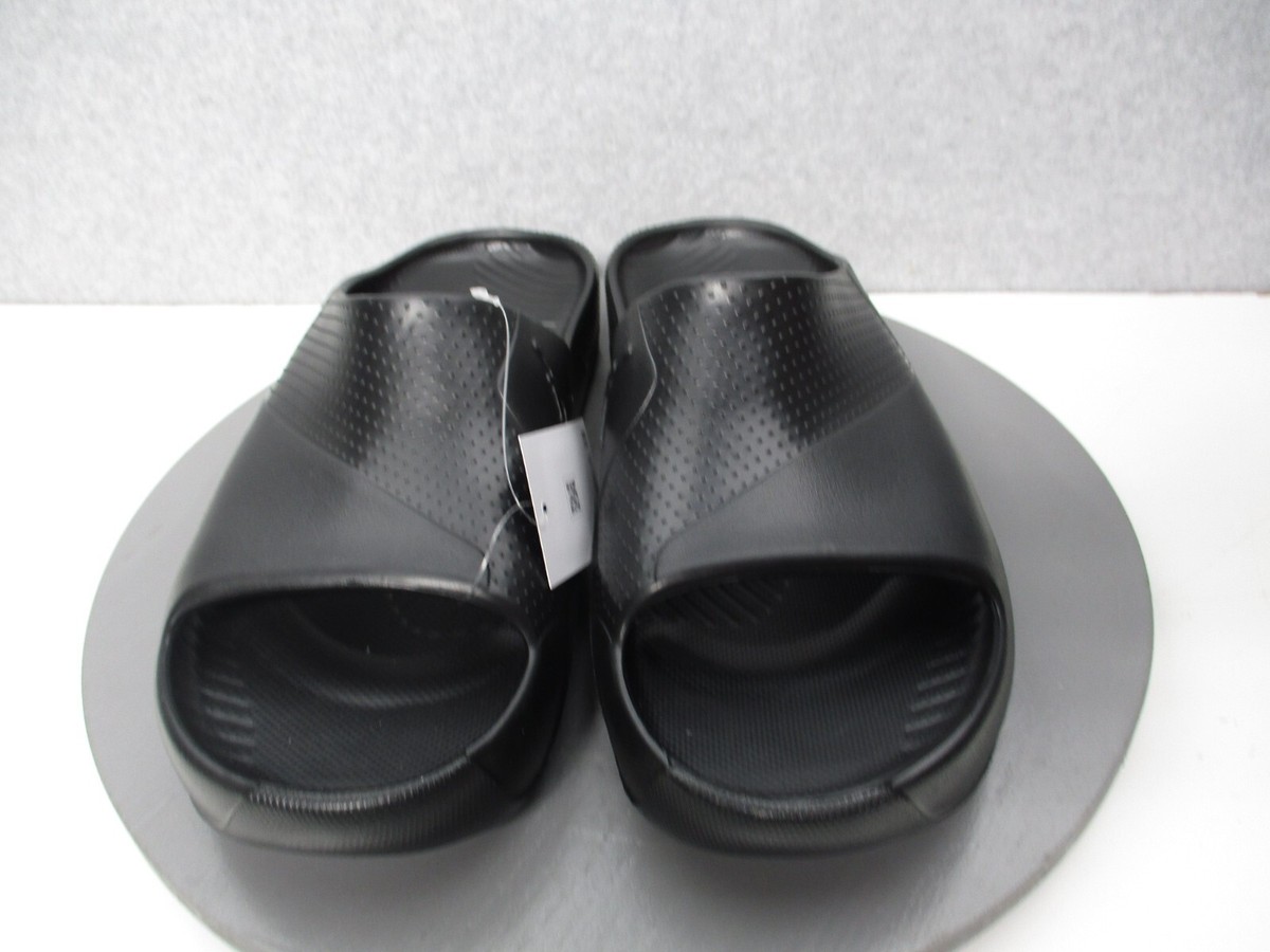 Nike Jordan Post Slides Triple Black Mens Sz 11 Slip On 