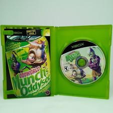 Xbox Original ODDWORLD Munch's Oddysee Video Game Disc 2001 With Manual Tested