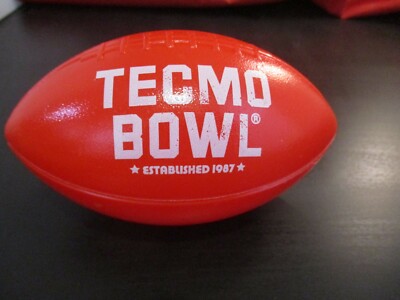 Tecmo Bowl Tecmo Mobile Promotional Red Mini Football *RARE*