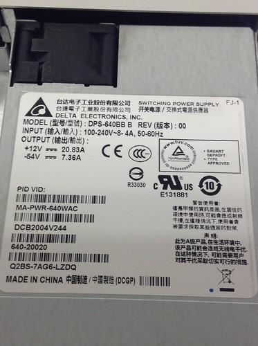 CISCO MERAKI MS350-24P-Hw Gigabit Ethernet Switch 24 Ports w/PS, Rack Ears,WORKS - Picture 6 of 11