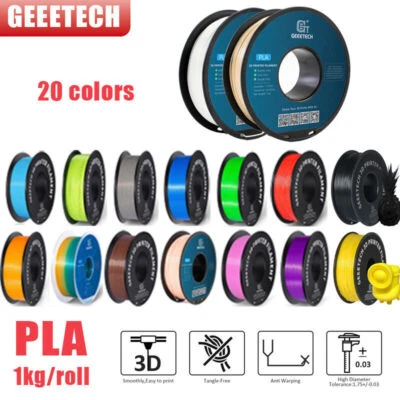 GEEETECH 1KG Pla régulier Geetech imprimante 3D PLA haute précision brillant filament PLA