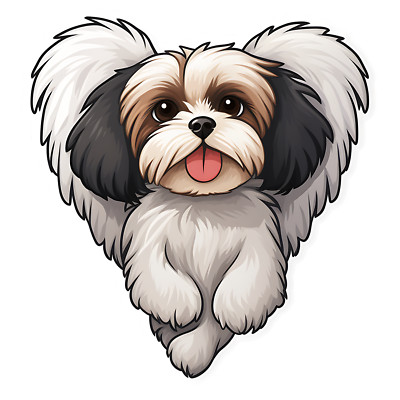 Shih Tzu Auto Aufkleber Hunde Sticker