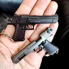 Magnum Mini Toy Gun Collectible Metal Keychain 1:3 Scale New