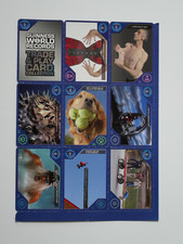 Guiness World Records - Trade  Play Card Collection - One Sheet - 8 Cards