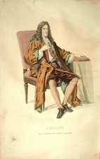 J. Racine Costume Théâtre Jean Racine gravure XIXème