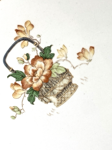 Vintage Syracuse China Burmese Phesant/Fowl Handled Serving Plate O.P. Co. - Picture 12 of 24