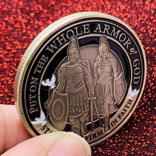 Put on the Whole Armor of God Commemorative Coin Challenge Coin Collection Gift - Picture 4 of 5