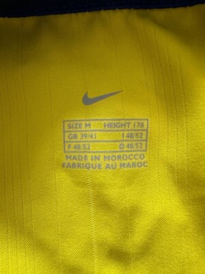 ARSENAL 2003 2004 2005 AWAY FOOTBALL SHIRT YELLOW NIKE O2 JERSEY