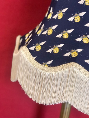 Manchester Bees Lampshades To Match Cushion Covers Curtains Duvets Quilts Blinds - Picture 2 of 5