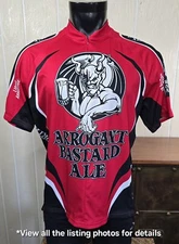 Canari Stone Brewing Arrogant Bastard Ale Beer 3/4 Zip Cycle Jersey Men Sz XXL
