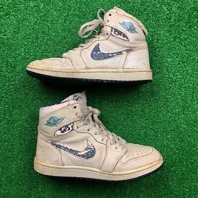 Betydning tit Porto OG 1985 Nike Air Jordan 1 Metallic Blue Chicago Rare Vintage 85 8 Bred  Royal | eBay