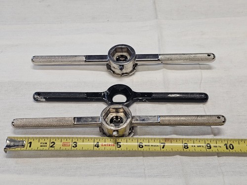 3 Hanson Threading Die Dies Tap T Handle Wrench 1" Hex - Picture 13 of 15