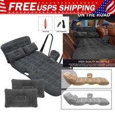 Inflatable Car Travel Air Mattress Thickened Flocking &PVC Camping Bed Universal