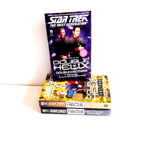 Lot x 3 Star Trek Next Generation Double Helix Book 2, 5, 6 Science Fiction Sci - Picture 1 of 7