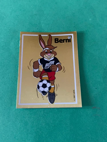 SCUDETTO CALCIATORI PANINI EURO 88 N°39 BERNI MASCOTTE NEW