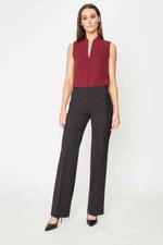 Elie Tahari ' Terry' Black Polyester Flared Dress Pants, 4 NWT 228.00