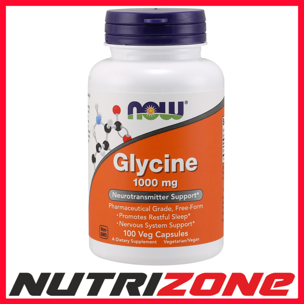 Now Foods Glycine 1000mg Neurotransmitter Support - 100 vcaps