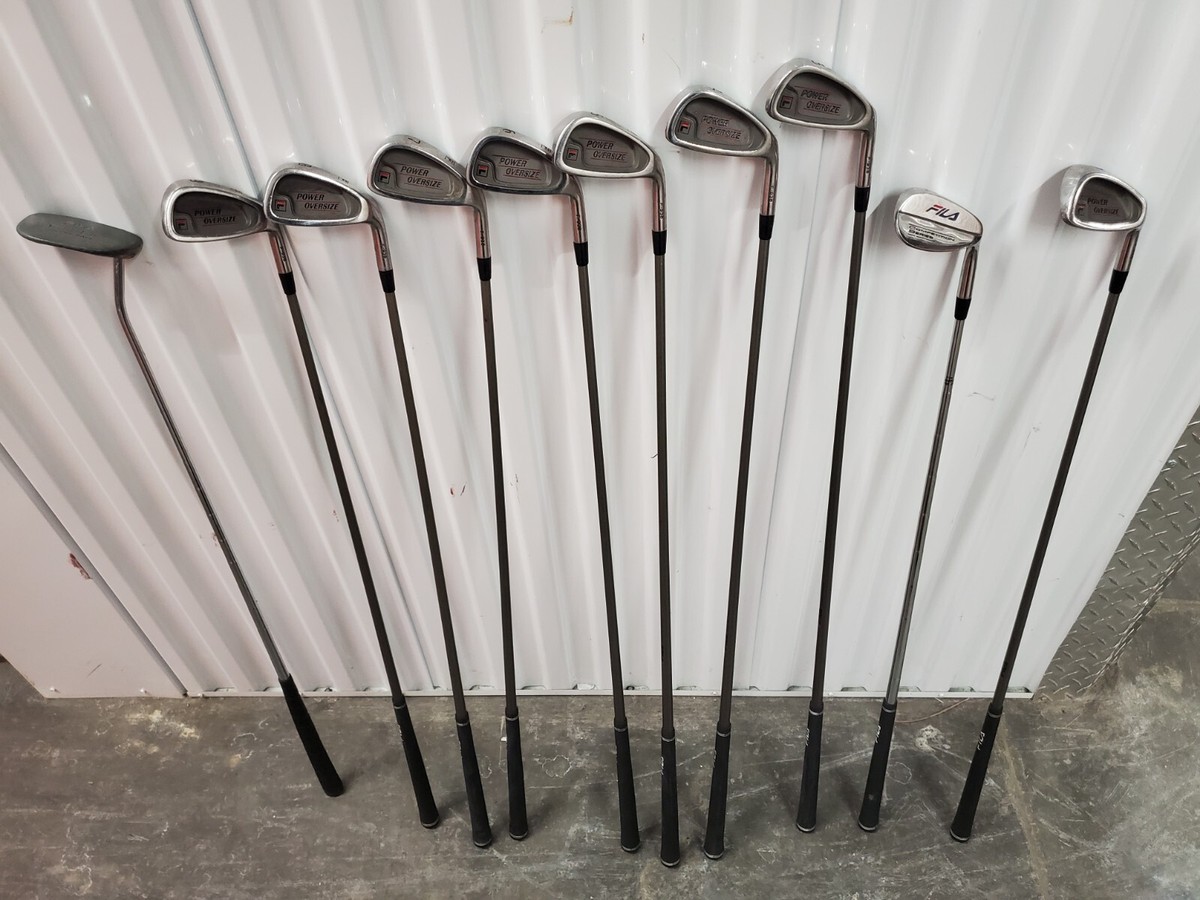 FILA POWER OVERSIZE 3-9P + 2 Extra RIGHT HAND IRONS STIFF SHAFT