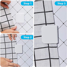 Shower Splash Curtain Clips Windproof Self Adhesive Shower Curtain Holder 2 PCS
