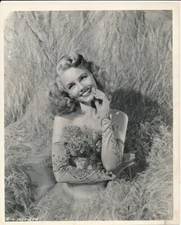 JANET BLAIR Beautiful Original Vintage '44 ROBERT COBURN Columbia Portrait Photo