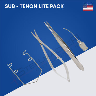 Sub Tenon Lite Procedure Set Ophthalmic Surgical Instrument Kit Sterile 10 Pack