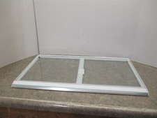 AMANA REFRIGERATOR GLASS SHELF SCRATCHES/TEAL/SILVER  PART 10505801 10505611